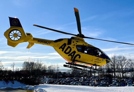 2019 wurde aus dem rot-weißen „Christoph 46“ ein gelber ADAC-Helikopter

