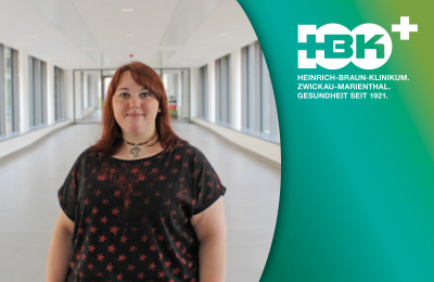 Melanie Hein, Absolventin der Medizinischen Berufsfachschule und Krankenpflegehelferin in der Klinik für Neurorehabilitation am Kirchberger HBK 